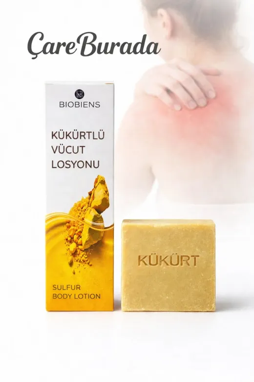 Kükürtlü Vücut Losyonu 150 Ml + Kükürt Sabunu