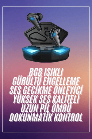 Kulaklığı Mikrofonlu Kablosuz Gaming Kulaklık Powerban Yüksek Ses Kaliteli