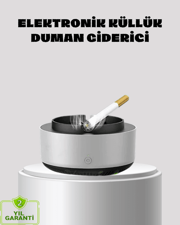 Küllük Ve Hava Temizleyici 2’si 1 Arada – Sigara Kokusu Giderici, Araba Ve Ofis İçin