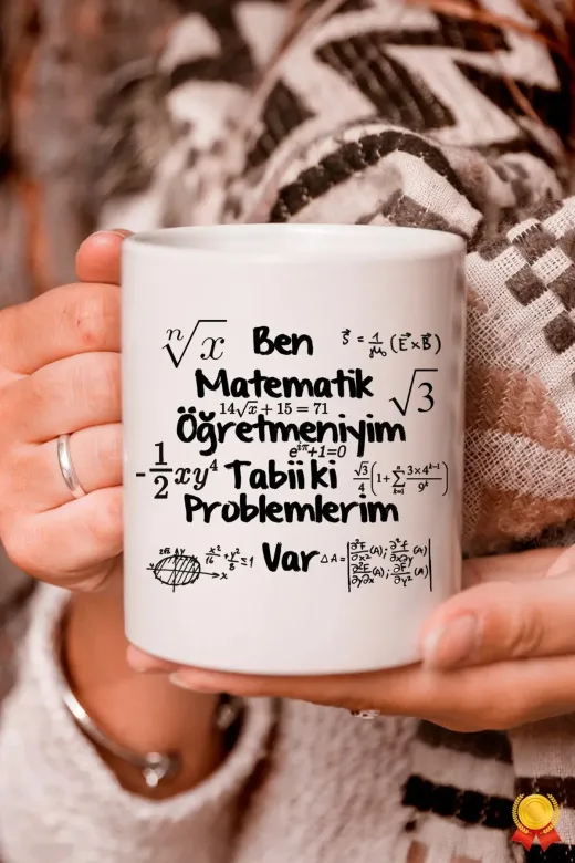 Kupaland ogrtmne Matematik Öğretmeni Öğretmenler Günü Hediyesi Beyaz Kupa Bardak