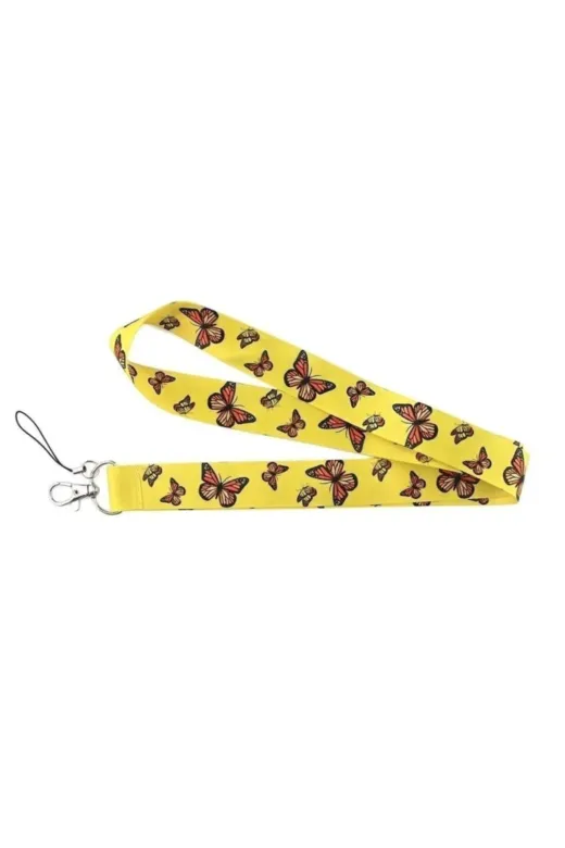 kürkçü KRKC00159 Kürkcü Kelebek Desen Boyun Askı Ipi(Sarı)