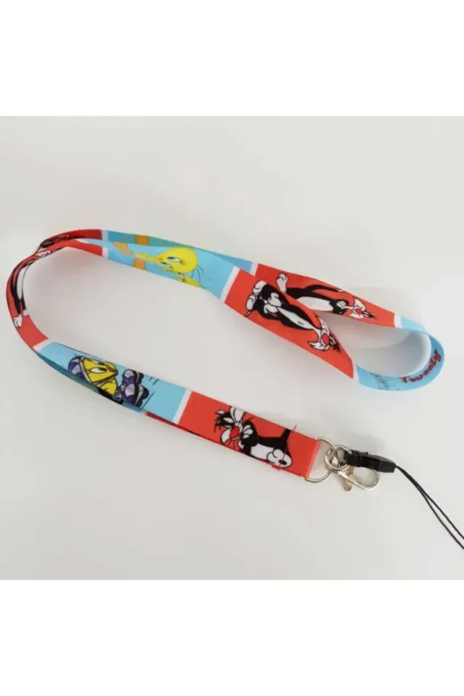 kürkçü KRKC200574 Sylvester & Şapkalı Tweety Boyun Askı Ipi Yaka Kartı