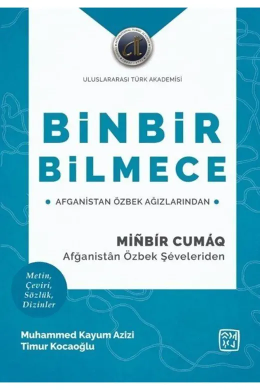 Kutlu Yayınevi 518340 Binbir Bilmece & Afganistan Özbek Ağızlarından