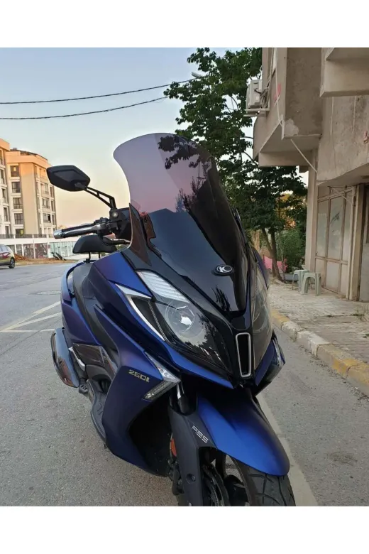 Kymco Downtown 250i Ön Cam 2016-2026-2026 Model 78cm Siyah Renkli 4mm UZUN