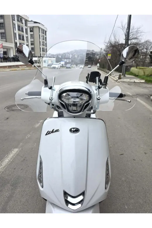 Kymco Like 200 Ön Cam 2009-2023 Model 43cm Şeffaf Renkli 4mm APARATSIZ