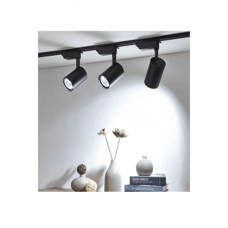 lani0QcYDR Cfr Led Siyah Kasa Gün Işığı 30Wat Raylı Spot / 3 Adet + 1 Metre Ray