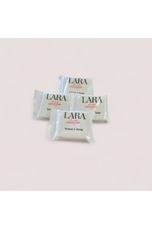 lara buklet TYBPK2QNJ17PUTBW12 100 Adet 15 Gr Sargılı Beyaz Sabun Otel Tipi Spa Hamam Güzellik Merkezi