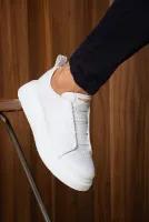 Lastikli Erkek Sneaker Beyaz