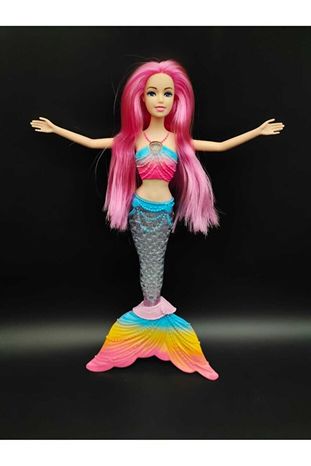 Latest w03HXdbyKR Işıklı Sesli Gökkuşağı Deniz Kızı Oyuncak Model Bebek