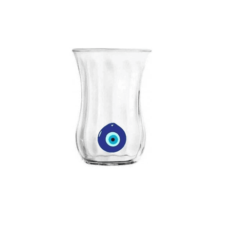 LAV LV-30020 OPTSB735ED Optikli Nazar Boncuklu 6'lı Çay Bardağı 115Cc