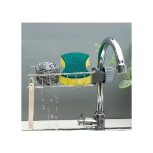 Lavabo Süngerliği Ayarlı Musluk Yanı Bulaşık Süngeri Tezgah Bezi Organizeri