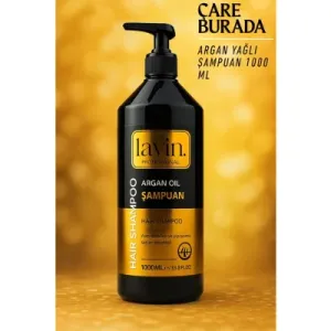 Lavin - Argan Yağlı Şampuan 1000 Ml (Dökülmeye Meyilli & Yıpranmış Saçlar)