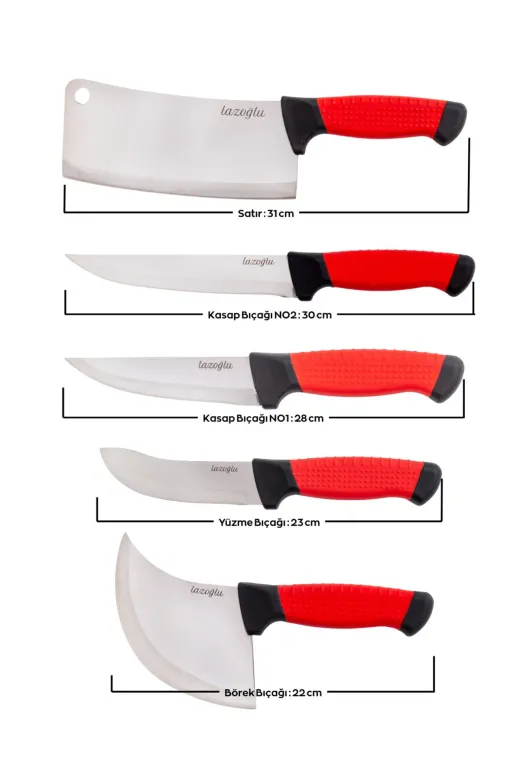 Lazoğlu LAZOGLUBRK5Lİ Redmaster 5 Parça Bıçak Seti