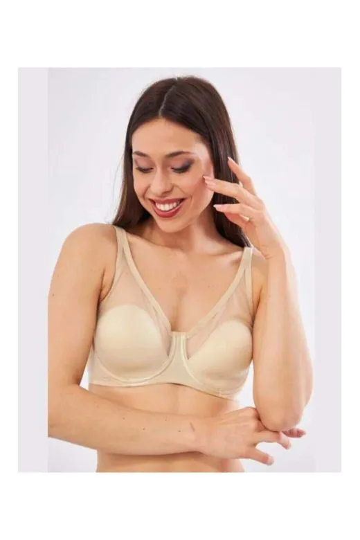Le Jardin BONİPO9200--1 Kadın Toparlayıcı Tüllü Ince B-C Cup Sütyen 9200
