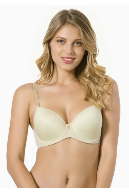 Le Jardin S-KM-7209 Balenli Desteksiz Taş Detaylı Toparlayıcı Soft Cup Mikro Sütyen Yeni Sezon