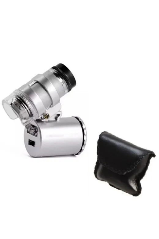 Led by-09 Işıklı Zoom Cep Mikroskop 60X Iphone 4 Aparatlı