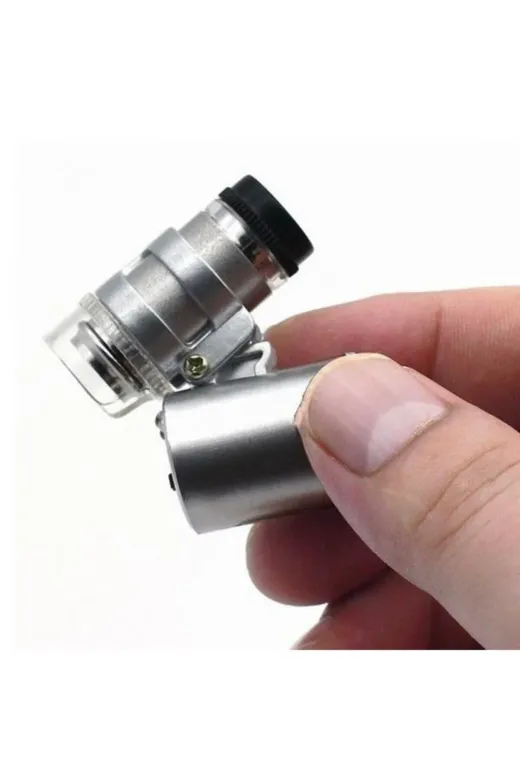 Led by-09 Işıklı Zoom Cep Mikroskop 60X Iphone 4 Aparatlı