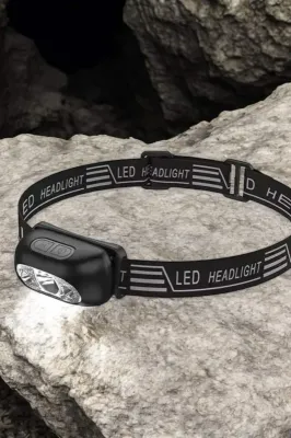 Led Kafa Lambası Su Geçirmez 4 Modlu 1 Adet Açık Hava Kullanımı