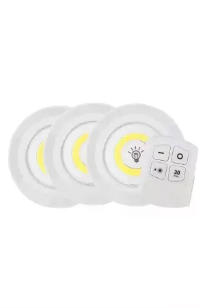 Led Lamba 3'lü Uzaktan Kumandalı Yapışkanlı