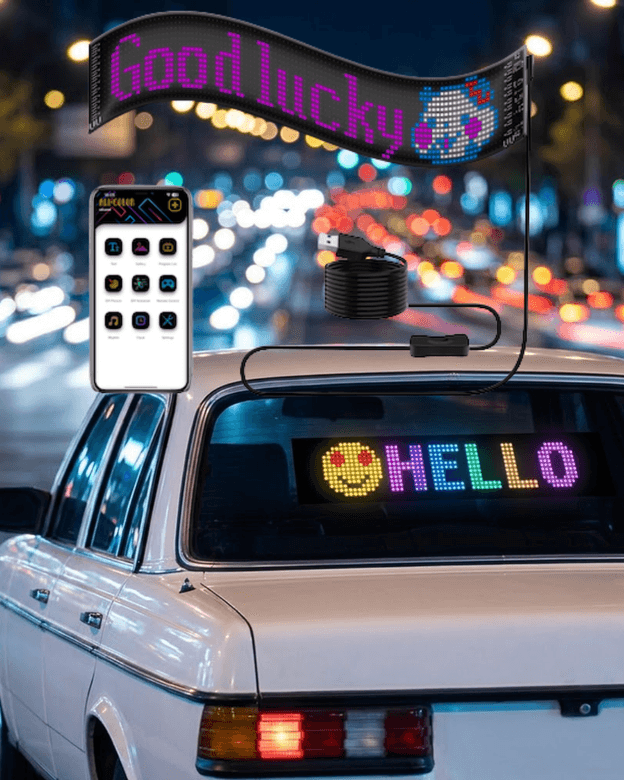 LED Matrix Panel RGB Yazı Yazma Animasyonlu Telefon Kontrollü Akıllı Ekran