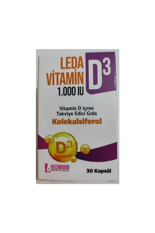 LEDA LEDADVİT Pharma Vitamin D3 (30 Kapsül)