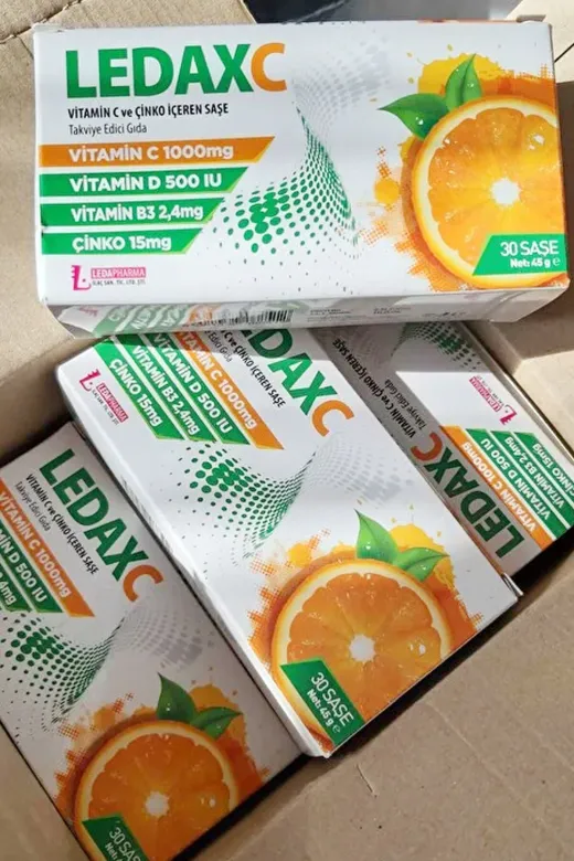 LedaPharma 8681438468512 Ledax C Vitamini 1000 Mg 30 Saşe C Vitamini