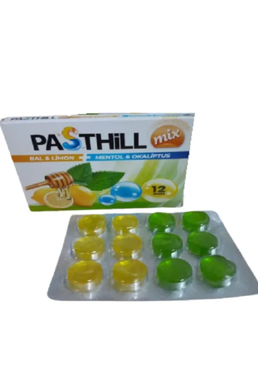 LedaPharma led001 Pasthill Mix-Bal Limon+Mentol Karışık -12 Dropsx 2 Adet