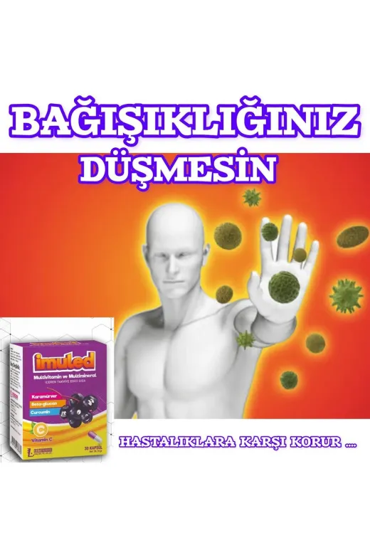 LedaPharma P876S4189 Imüled Multivitamin 30 Kapsül Karamürver