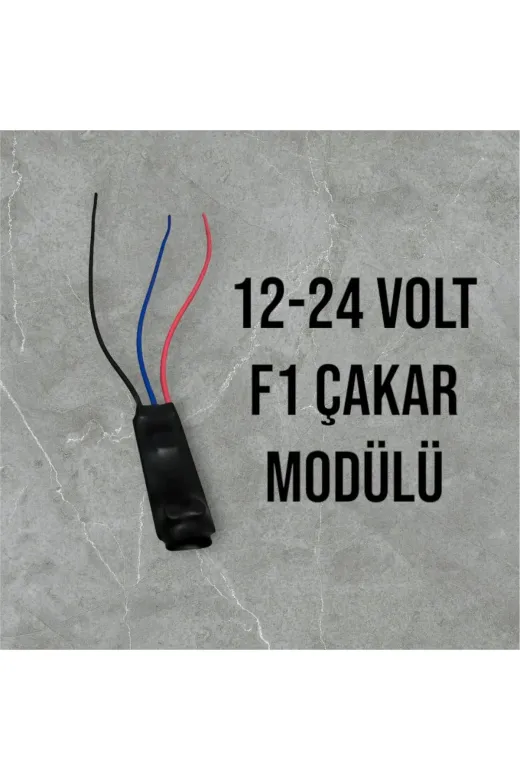Leddekor f11224 12 - 24 Volt F1 Çakar Modülü Devresi