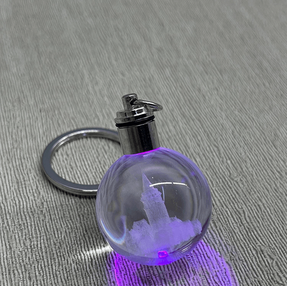 Ledli Galata Kulesi Tasarımı Kristal Anahtarlık Alk3780