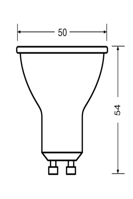 Ledvance 0.1 6.9W = 80W Eşdeğer Gu10 Duylu 3000K Gün Işığı (Açik Sari) 575 Lümen Led Spot Ampul