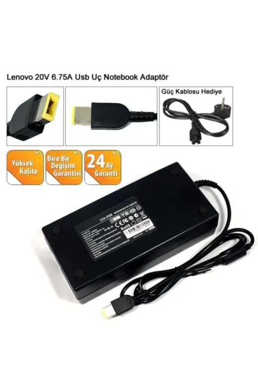 LENOVO NA-KR60899-.-.-asd107 F0B5 10206 10207 Adaptör Cihazı Şarj Aleti (135W)