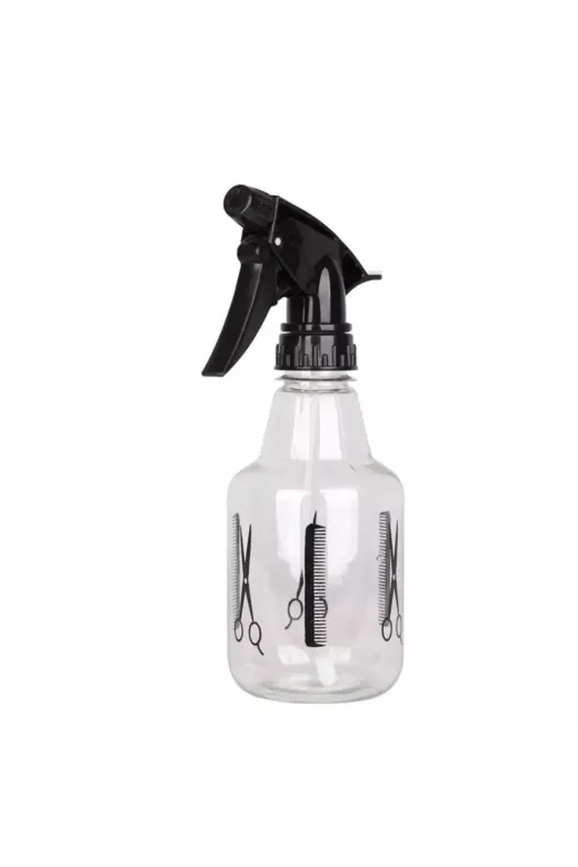 libescarf TYB4YSWU9AR5DJB424 Profesyonel Berber Kuaför Sprey Tetikli Püskürtücü Şeffaf Boş Fısfıs Şişe Plastik 350 Ml-Bf103