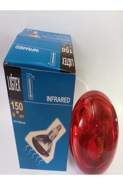 Ligtex KRHLİIL150WKIA İnfrared Isıtıcı Lamba 150 Watt Kümes Isıtıcı Ampül