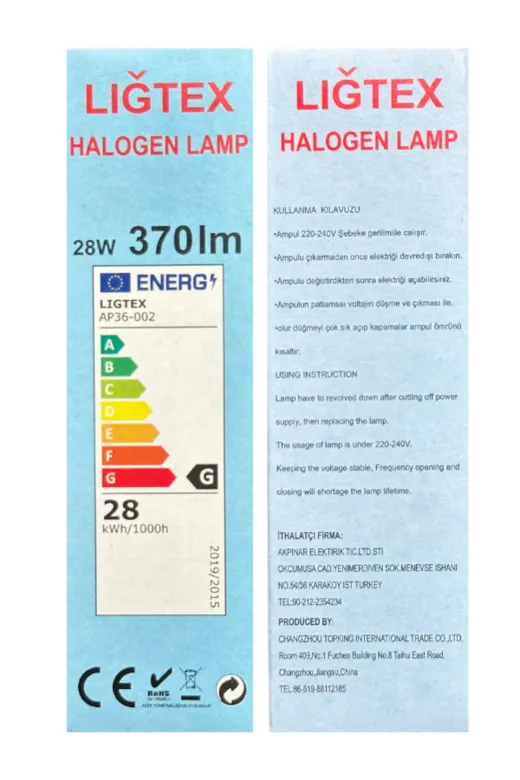 Ligtex LIGTEXAVARSON10002 Lığtex 28W 2800K (Sarı Işık) E14 Duylu Aspiratör Ampulü (2 Adet)