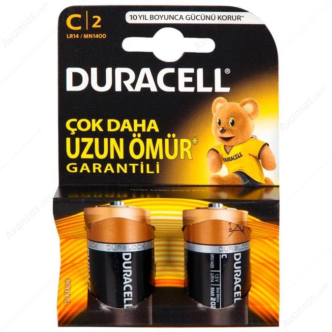lin C Orta Boy Pil 2'li Paket
