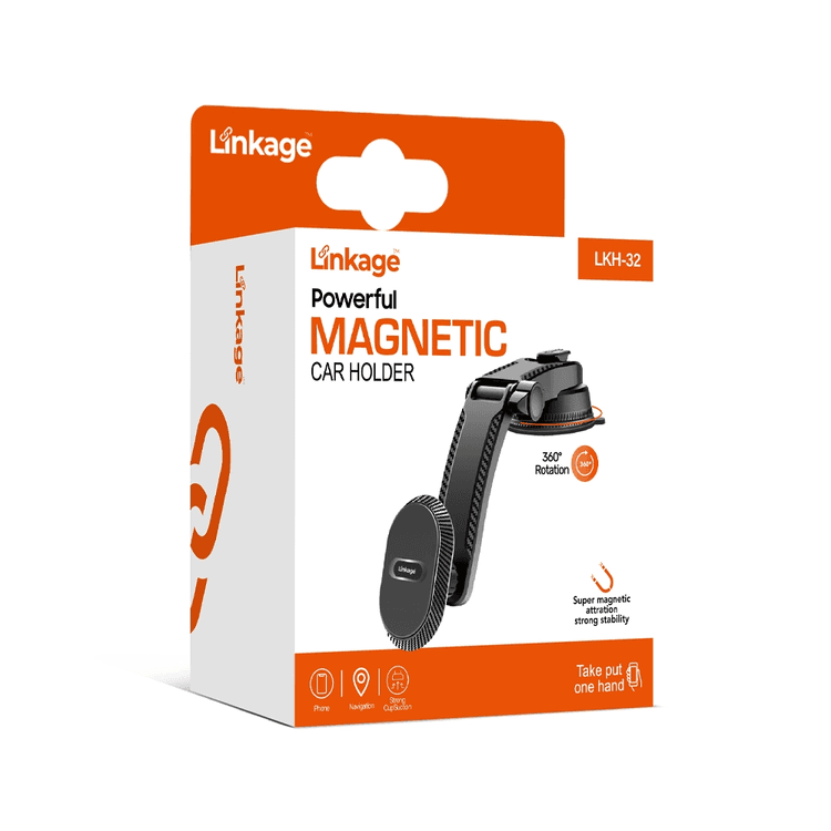 Linkage Lkh-32 Araç İçi  Telefon Tutacağı Kıskaçlı Mıknatıslı