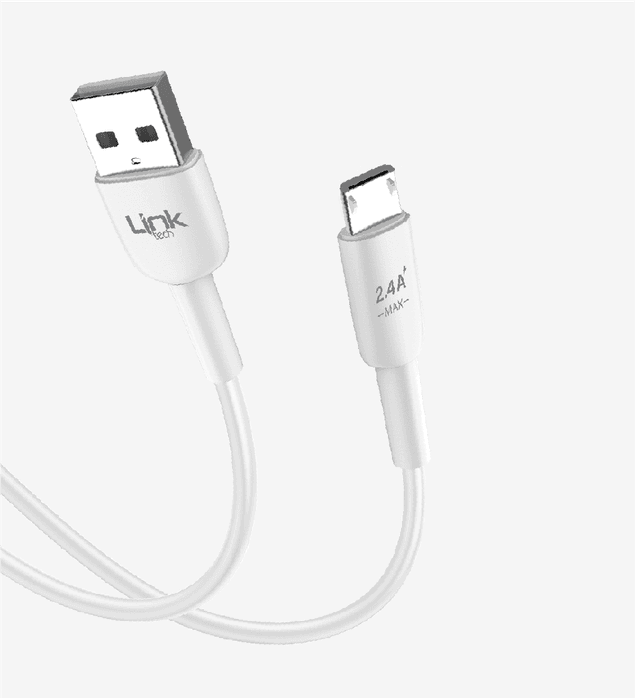Linktech K600 Safe 2.4A Micro Usb Şarj Kablosu