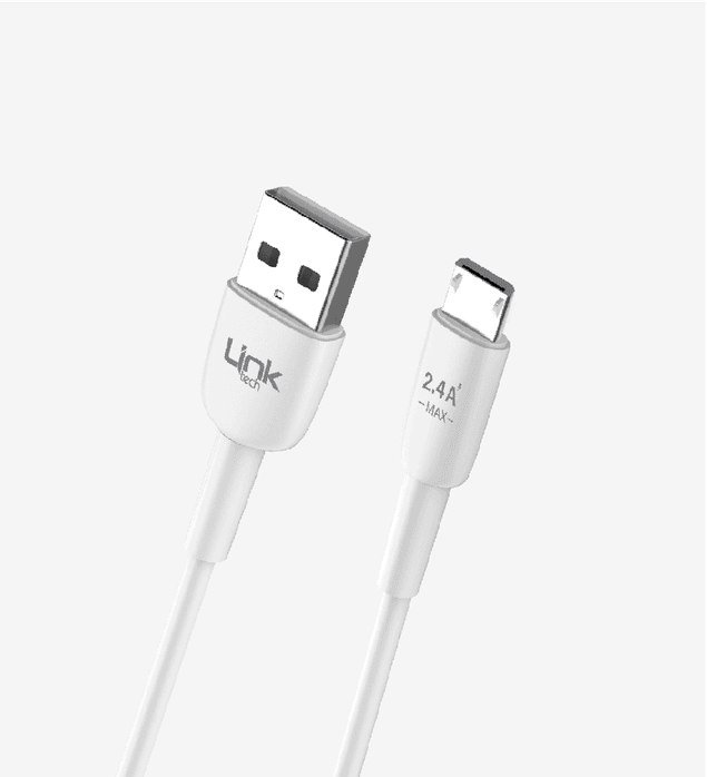 Linktech K600 Safe 2.4A Micro Usb Şarj Kablosu
