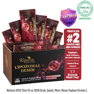 Lipozomal Demir | Lipozomal Kaplama ile Çok Yüksek Emilim ve Mide Dostu | Smart Supplement | 30 Şase