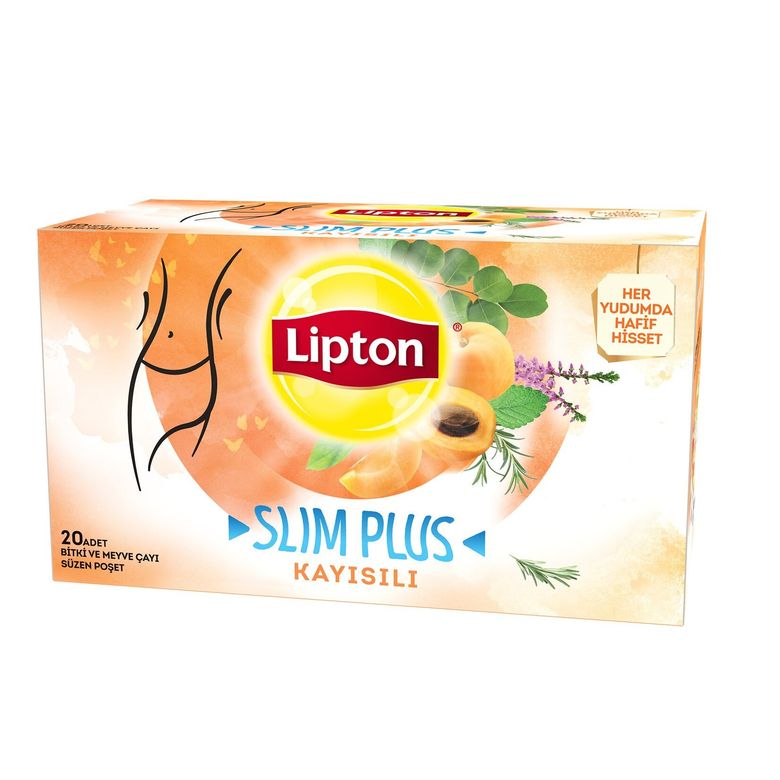 lipton144 Lipton Slim Plus Kayısılı Karışık Bitki Çayı 20'li 2 Gr