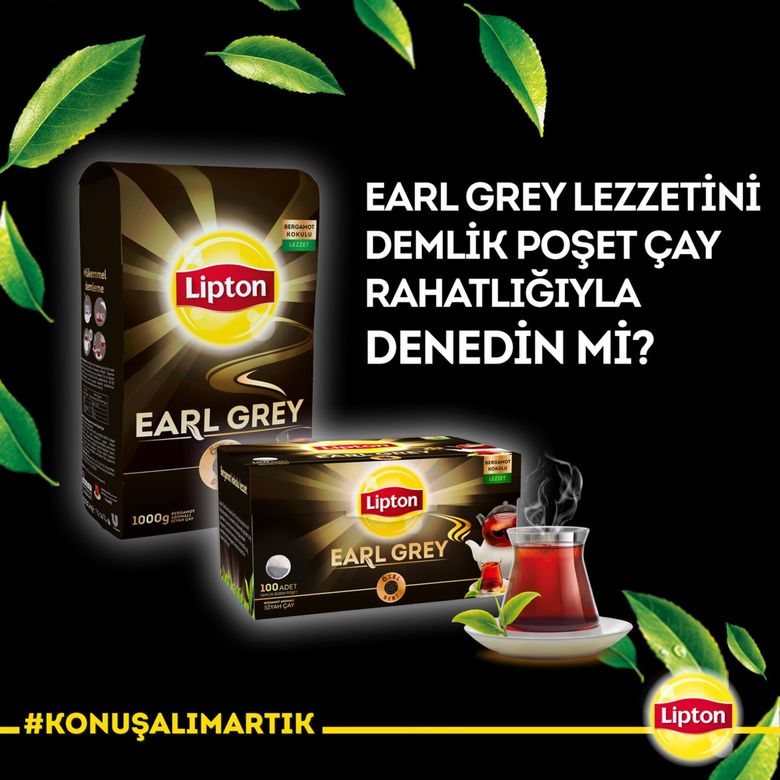 lipton455489 Lipton Earl Grey Demlik Poşet Çay 100'lü 320 G