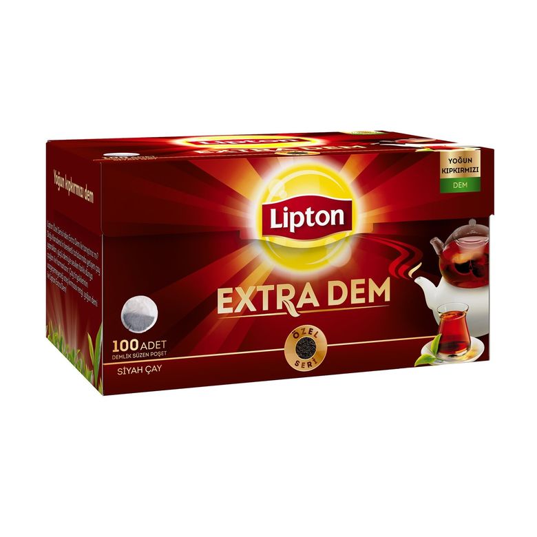 lipton69985 Lipton Extra Dem Demlik Poşet Çay 100Lü Siyah Çay