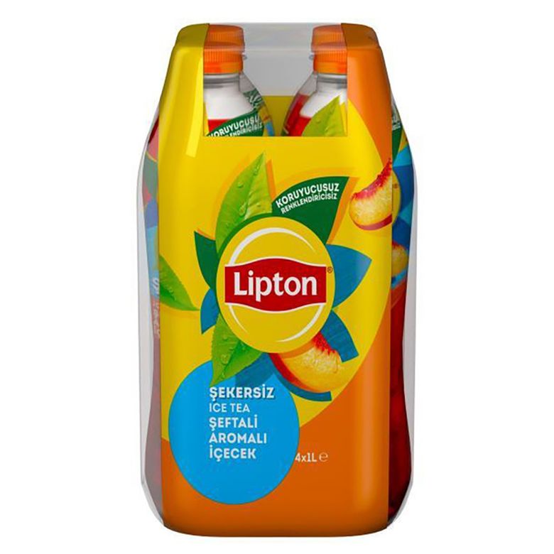 lipton8522 Storemax Lipton Ice Tea Şeftali Aromalı Soğuk Çay Pet 4 X 1 L