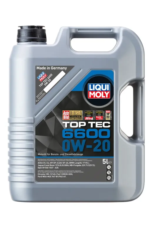 Liqui Moly AFGKMNWZ Motor Yağı 0W-20 Top Tec 6600 (5 Litre) 21411