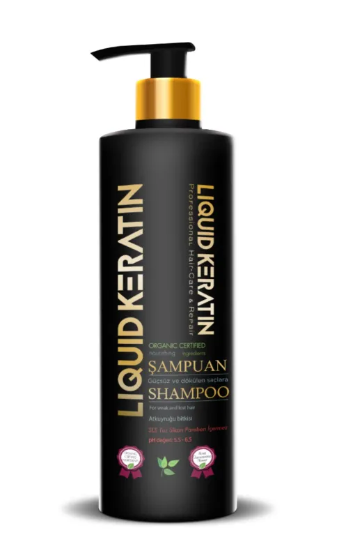 Liquid Keratin 8680836150067 Sülfatsız Tuzsuz Besleyici Doğal Keratin Şampuanı (350Ml) - Dökülme Önleyici Güçlendirici