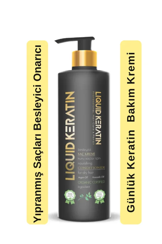 Liquid Keratin KR200-YHB Kuru Mat Sert Kırık Yıpranmış Saç Uçları Için Durulanmayan Keratin Saç Bakım Kremi (Nemlendirici)