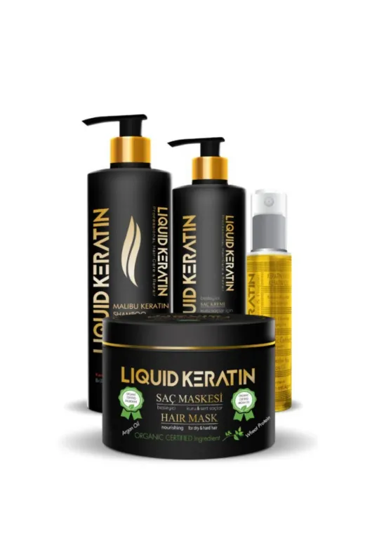 Liquid Keratin KRS10115-YHB Kabaran Ve Zor Taranan Saç Keratin Bakım Seti