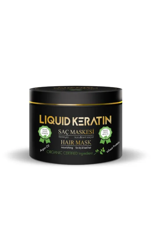 Liquid Keratin KRS8881-1-YHB Keratin Yağlı Saç Botoksu No 2 (Onarım + Yoğun Nem) Keratin Bakım Seti - Yanan Yıpranan Kuru Saçlara