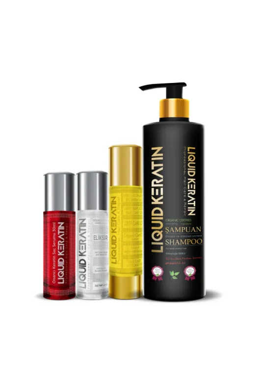 Liquid Keratin KRS9003-YHB Dökülme Karşıtı Keratin Bakım 4'lü Set